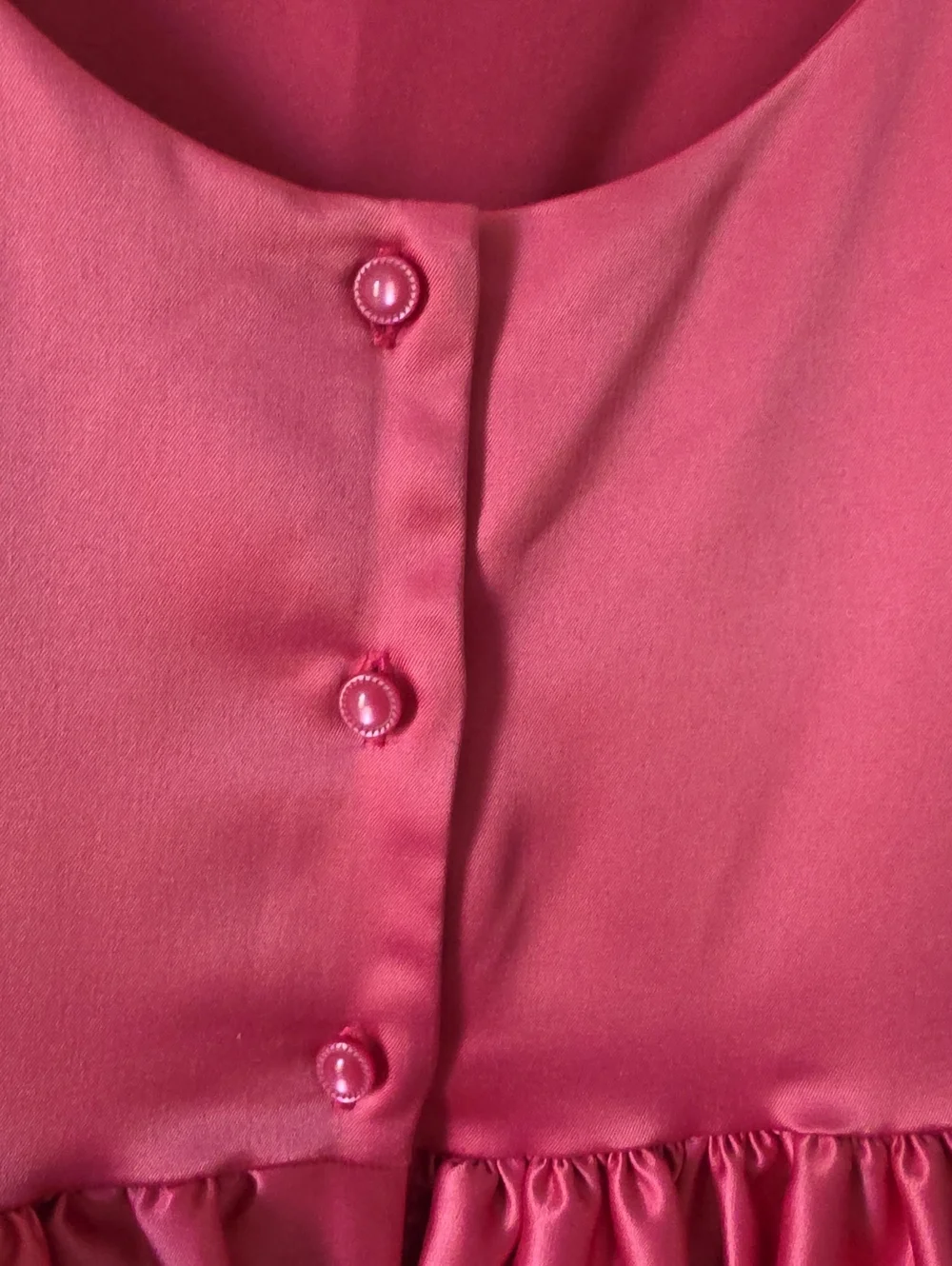 Janie And Jack Special Occasion Pink Satin Oversized Bow Dress Girls Sz 10